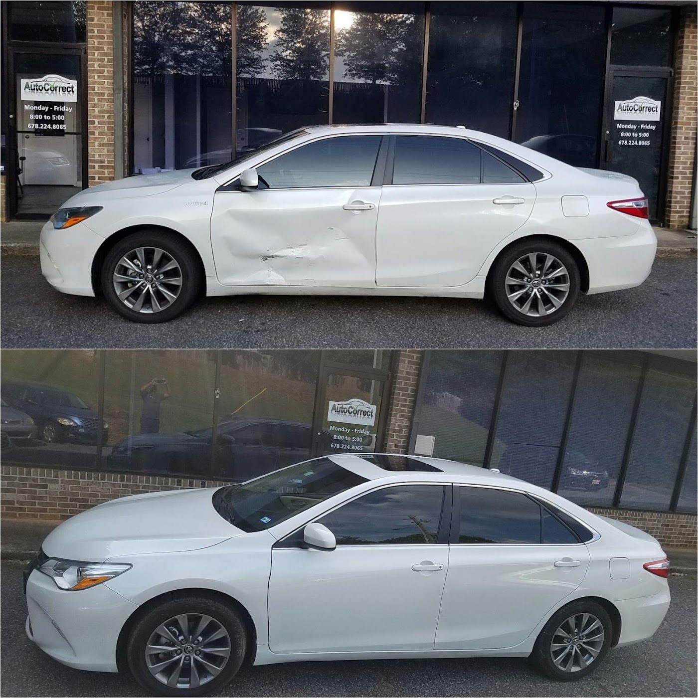 Collision repair: before and after
